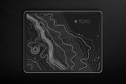 55 Vector Topographic Maps Bundle, a Texture Illustration by RDShop (Thumbnail 9 of 11)