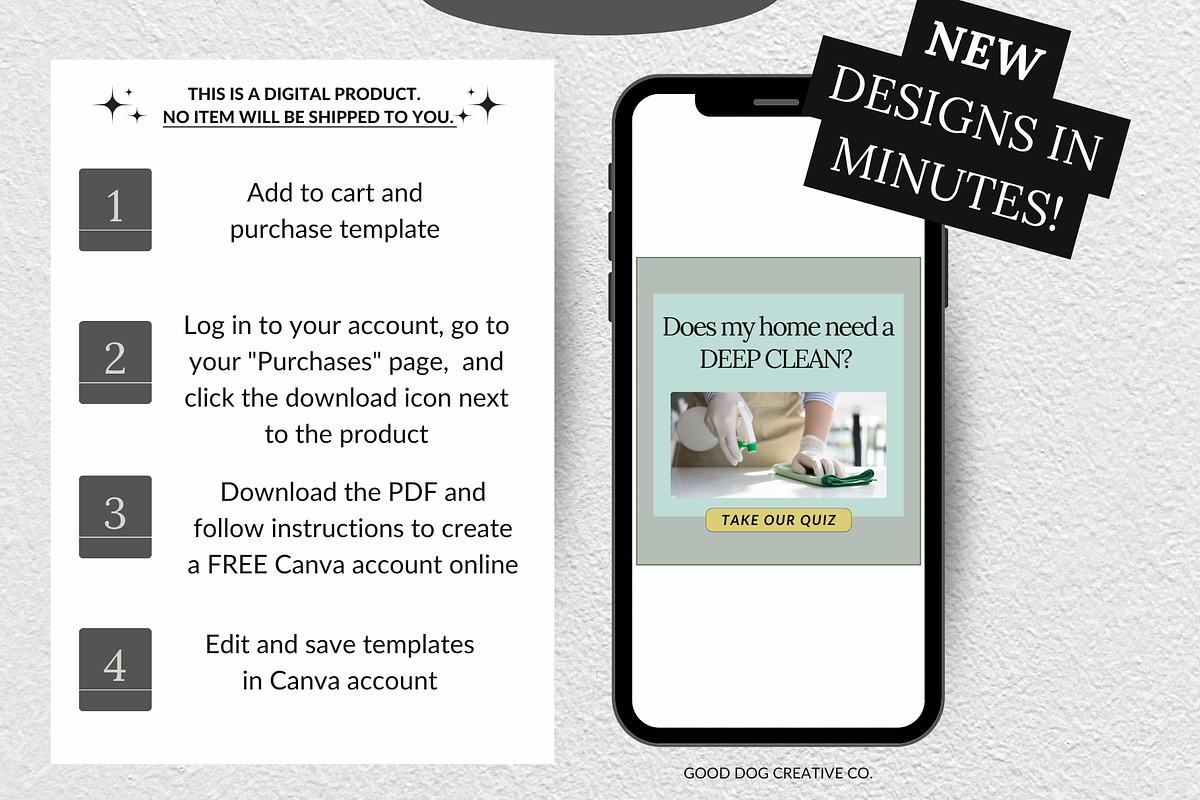 Home Cleaning Reel Covers, a Social Media Template by gooddogcreativeco (Photo 5 of 9)