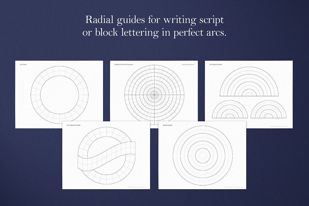 Lettering Guides | Print & Procreate, an Object Graphic by Molly Suber Thorpe (Photo 9 of 10)
