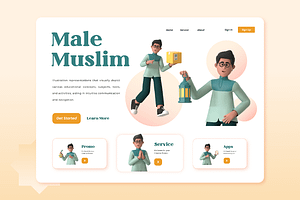 Male Muslim Activity 3D