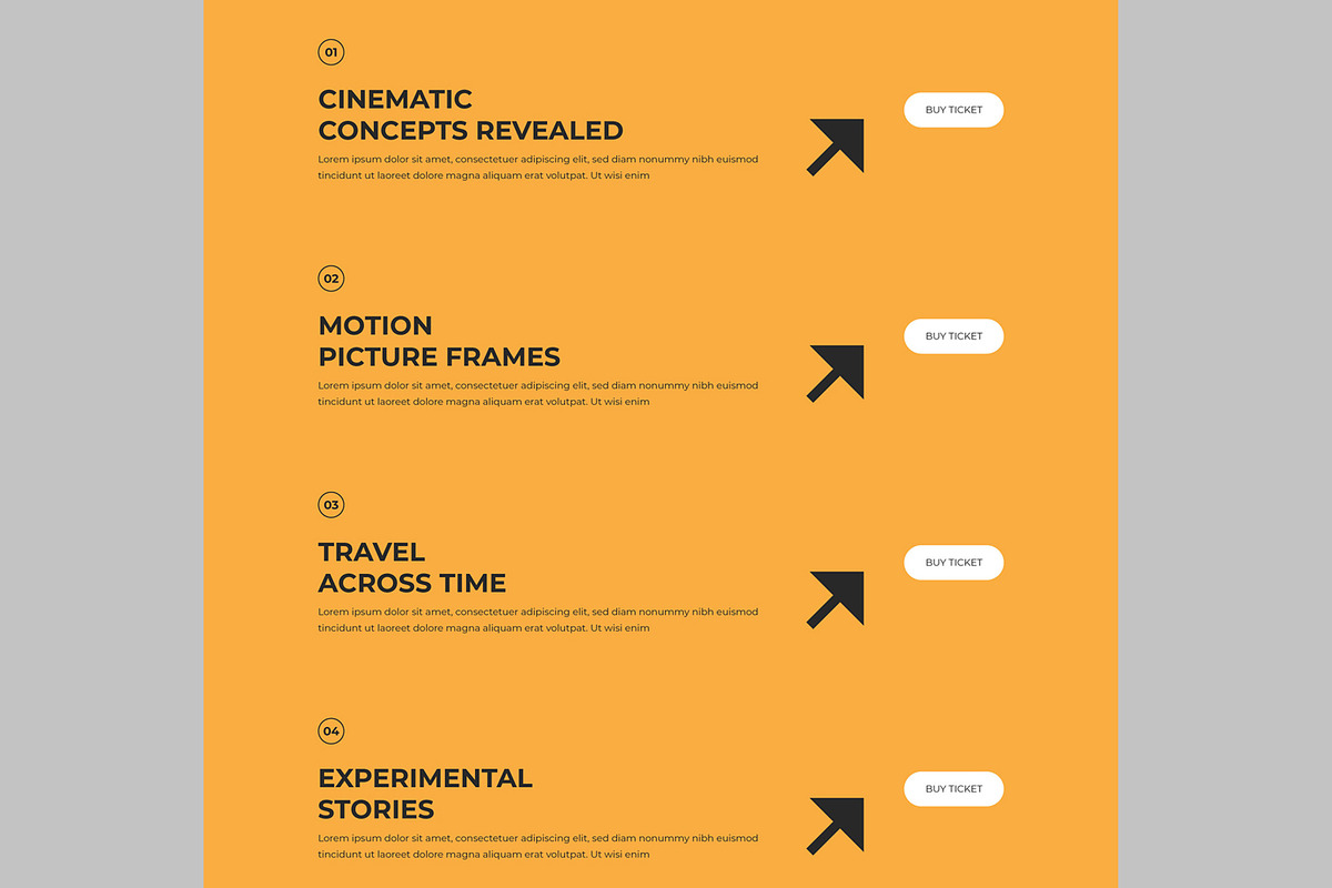 Personal Videographer Portfolio, an UI Kit Template by CreativeShaper (Photo 4 of 6)