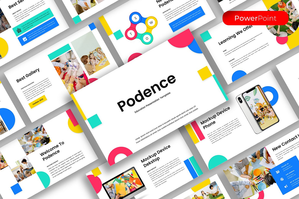 Podence – Education PowerPoint, a Presentation Template by kreatifreya (Photo 1 of 5)