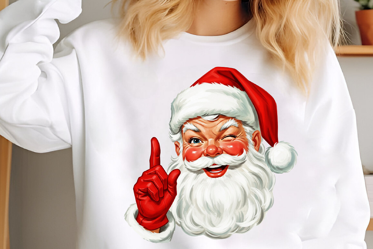 Vintage Santa Sublimation Bundle, an Illustration by SinaCreation (Photo 5 of 7)