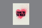 Thank You grunge vector cards set., a Background Graphic by PoPaShop (Thumbnail 3 of 9)
