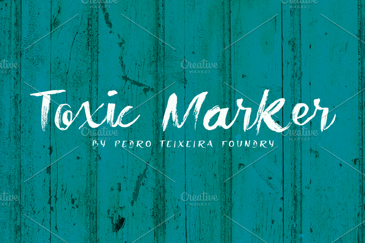 Toxic Marker Font