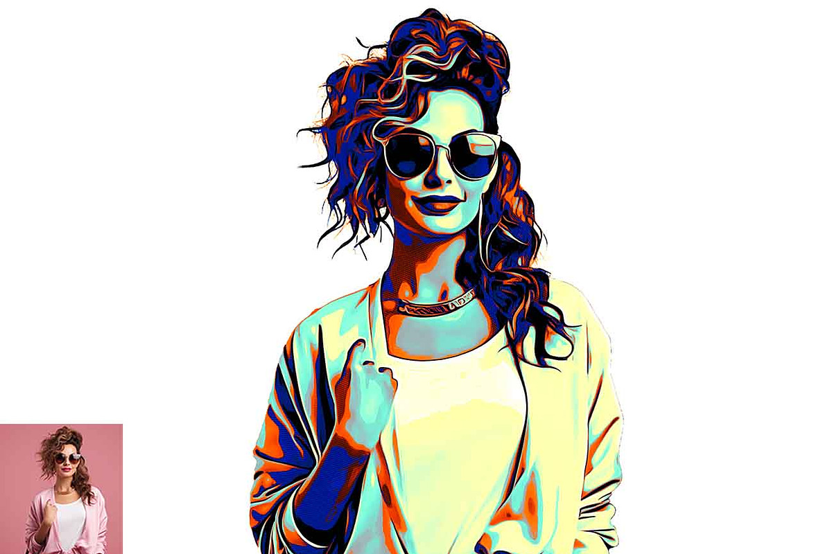 Cartoon Drawing Effect Ps Action, an Action Add-On by Studio Retouch (Photo 2 of 10)