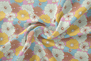 Wild Retro Floral Seamless Patterns, a Pattern Graphic by Tiger and Flower (Thumbnail 19 of 20)