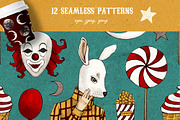 Vintage circus design set, an Illustration by Scarlet Heath Art (Thumbnail 7 of 10)