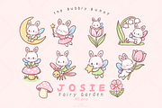 Kawaii Bunny Fairy PNG Clipart, an Animal Illustration by Blumensdiary (Thumbnail 1 of 7)