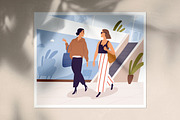 Women friends in shopping mall, a Person Illustration by Good Studio (Thumbnail 3 of 3)