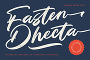 Fasten Dhecta Modern Brush Font, a Script Font by Letterena Studios Script (Thumbnail 1 of 20)