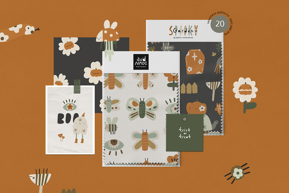 Spooky Garden - Halloween vector, an Illustration by avdnadi (Photo 9 of 11)