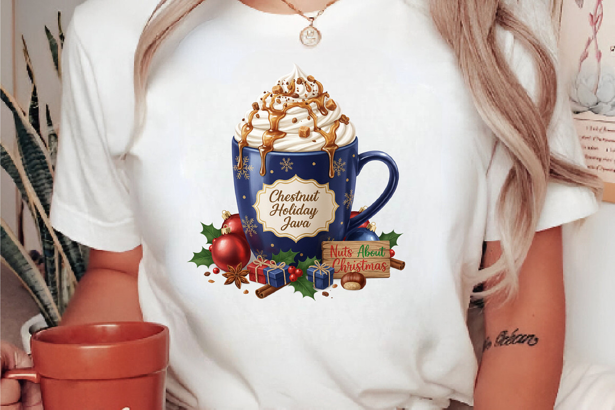 Christmas Coffee Clipart, an Illustration by DreamArtGraphic (Photo 4 of 4)