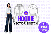 Cropped Fitted Hoodie, an Apparel Mockup by Doroty Dafne Designs (Thumbnail 1 of 7)