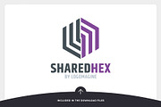 Shared Hex Logo Template, a Branding & Logo Template by LOGOMAGINE (Thumbnail 8 of 16)