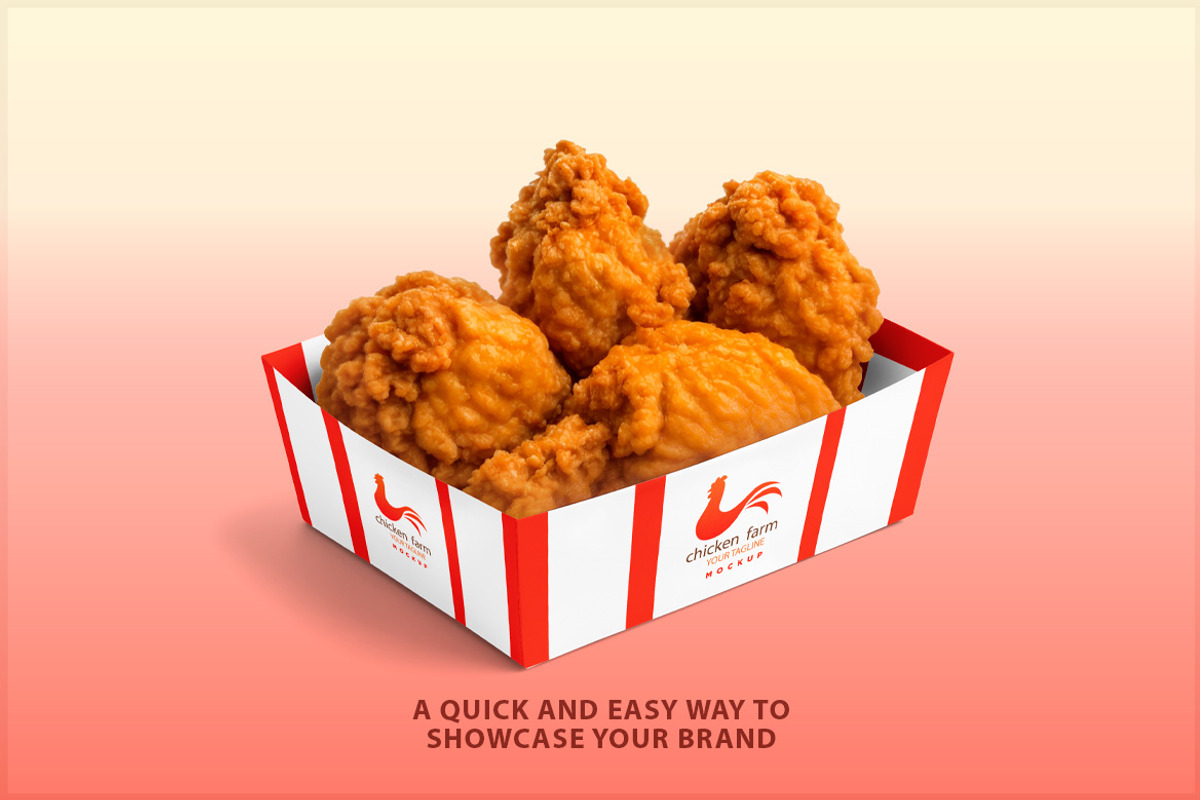 Fried Chicken Packaging Mockup PSD, a Packaging Mockup by Bruno's Shop (Photo 2 of 4)