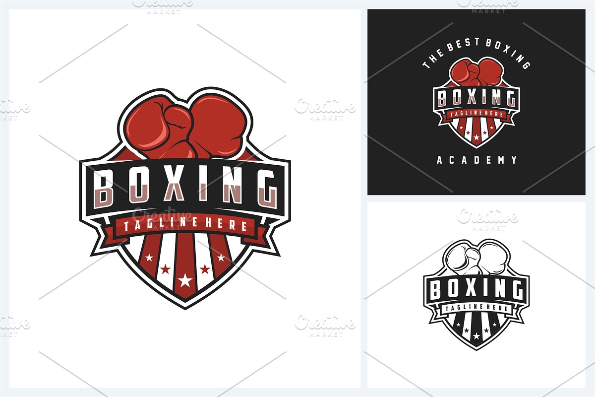 Boxing Logo Sport Design Template, a Branding & Logo Template by jundio studio