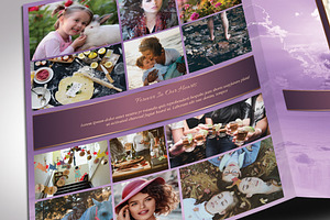 Purple Forever Funeral Program Large