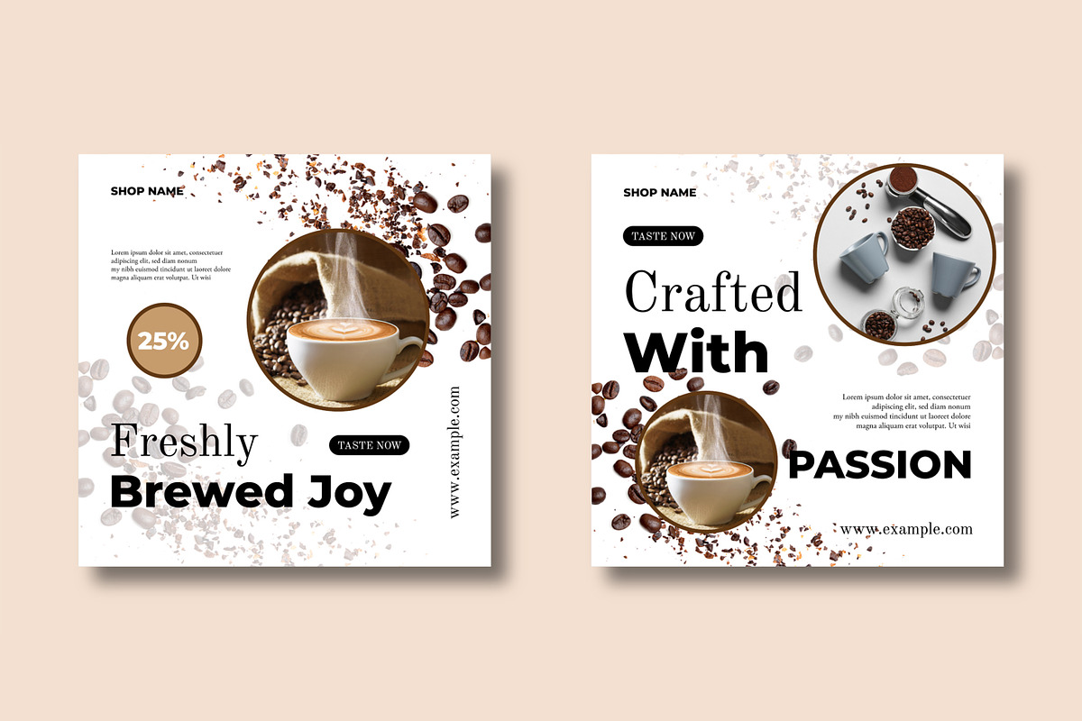 Modern Coffee Shop Social Media preview 3