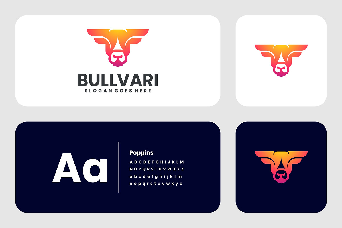 Modern Gradient Head Bull Logo, a Branding & Logo Template by Artnivora.Std (Photo 2 of 4)