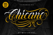 Chicano Vol. 02 | Tattoo style, a Script Font by Muntab_Art (Thumbnail 1 of 9)