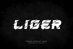 Liger - Sport Display Font