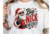Santa Big Nick Energy Christmas, a Seasonal Illustration by Craft Nest (Thumbnail 4 of 6)