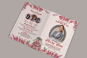 Funeral Program Template, a Brochure Template by AfzaalGraphics