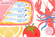 Fisherman Aesthetic Sardines Clipart, an Animal Illustration by Chonnieartwork (Thumbnail 2 of 4)