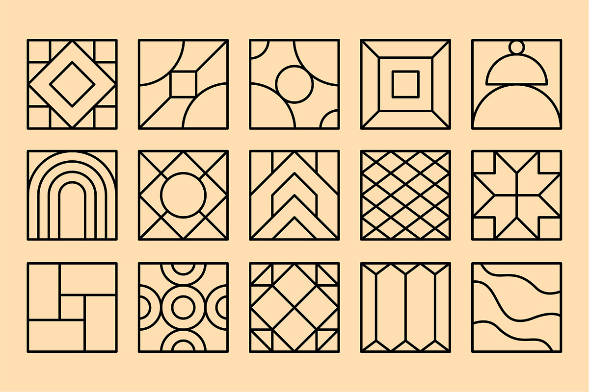 Square Forms Vol 2, an Outline Icon by Tekuni (Photo 5 of 12)