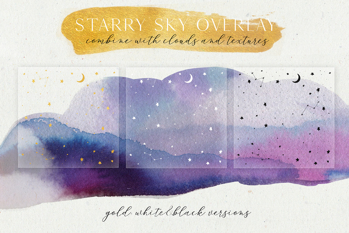 Eternal Galaxy Watercolor Collection, a Texture Graphic by Anna's Creative Store (Photo 4 of 6)