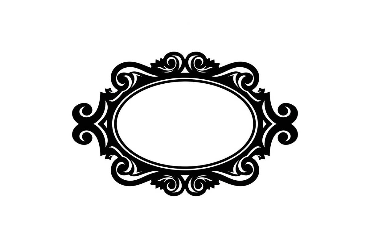 Vintage Oval Frame Vector Bundle, an Illustration by musafir_fashion (Photo 25 of 31)