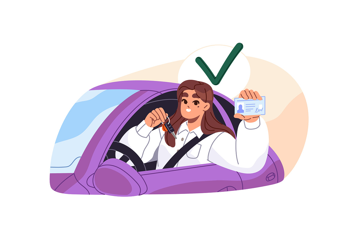 Education in driving school set, a Transportation Illustration by PaperTrident (Photo 6 of 7)