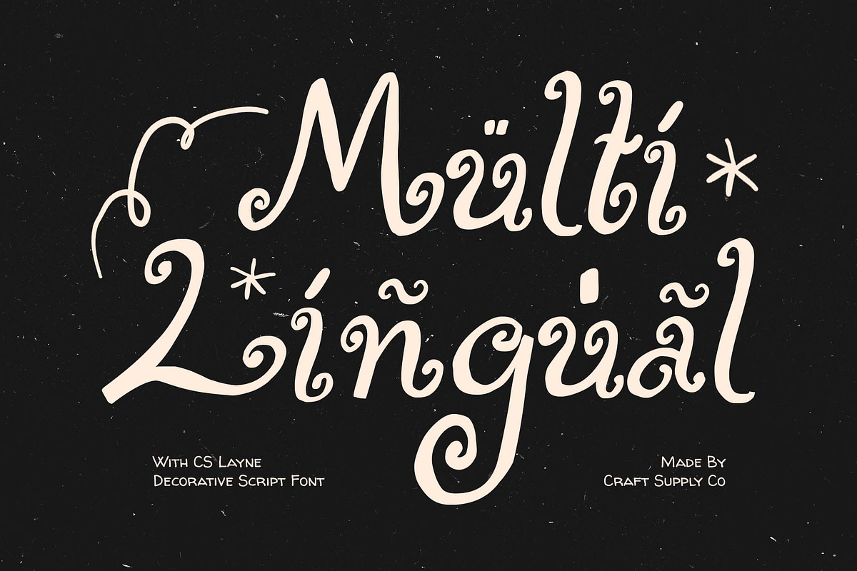 CS Layne – Whimsical Font, a Handwritten Font by Craft Supply Co. (Photo 6 of 8)