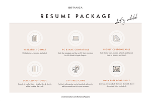 Feminine Resume Design Agnes