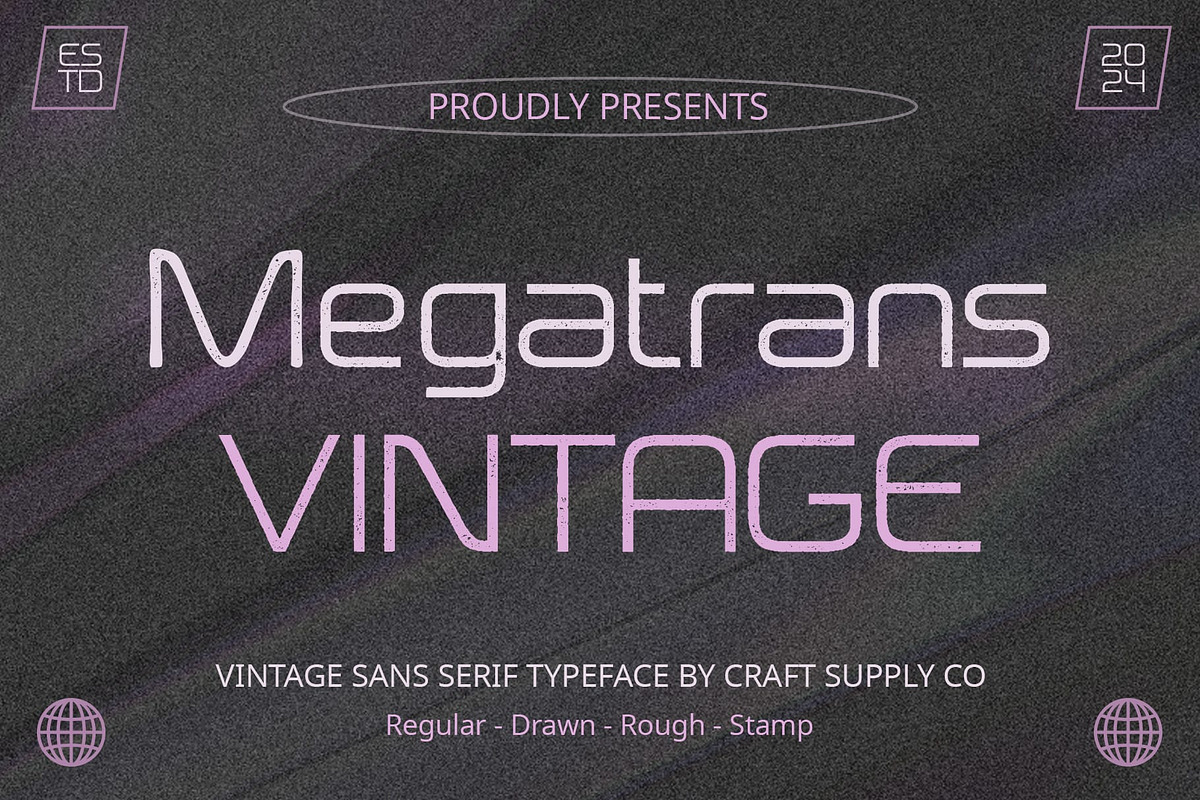 Megatrans Vintage, a Sans Serif Font by Craft Supply Co. (Photo 1 of 8)