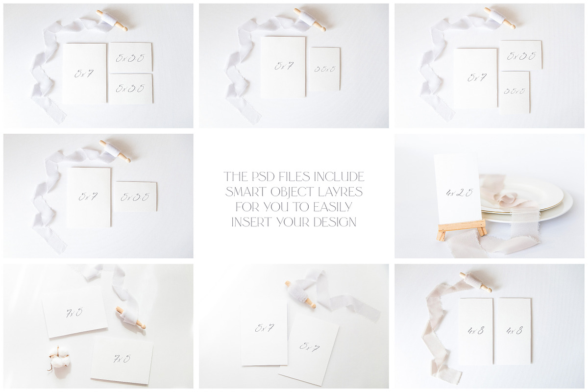 Wedding Invitation Mockup Bundle, a Product Mockup by ILoveMockupDesign (Photo 5 of 16)