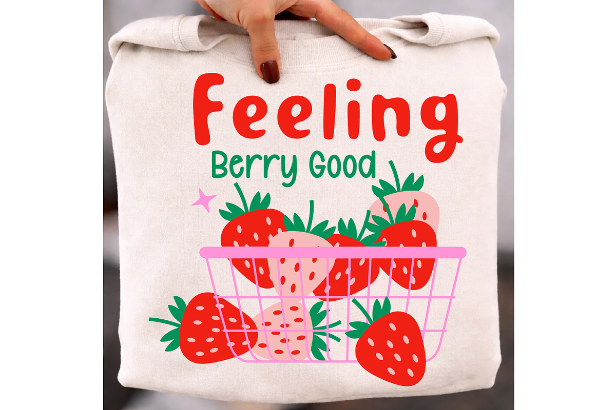 Feeling Berry Good Strawberry PNG, an Illustration by Libby Wishes (Photo 5 of 5)