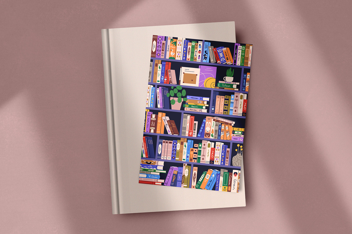 Bookshelves. Book sale poster, an Object Illustration by Good Studio (Photo 4 of 5)