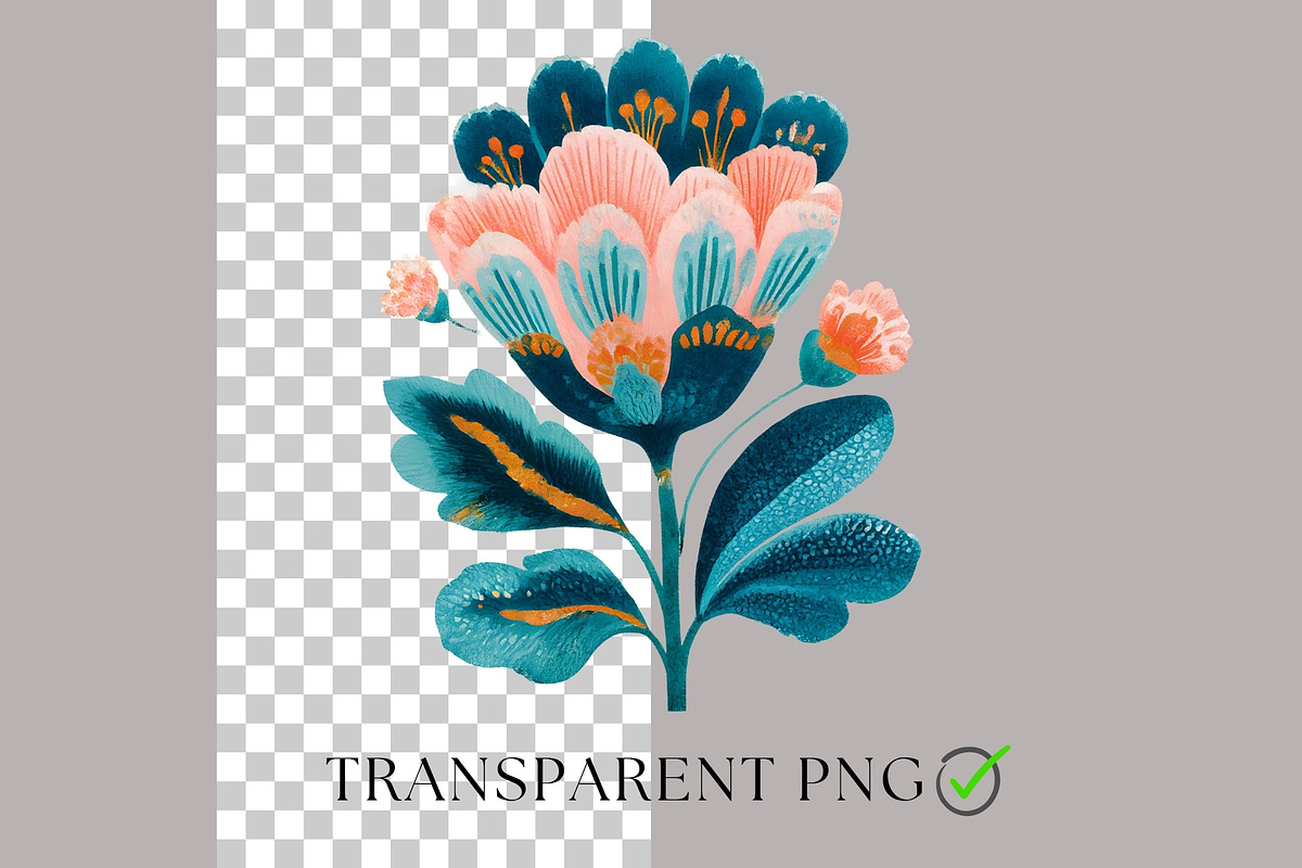 Abstract Boho Flowers Clipart Bundle, a Decorative Illustration by Nicole Branger Art (Photo 2 of 20)