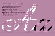 Winky Show Dotted Art Fashion Script, a Script Font by Struvictory.art (Thumbnail 4 of 9)