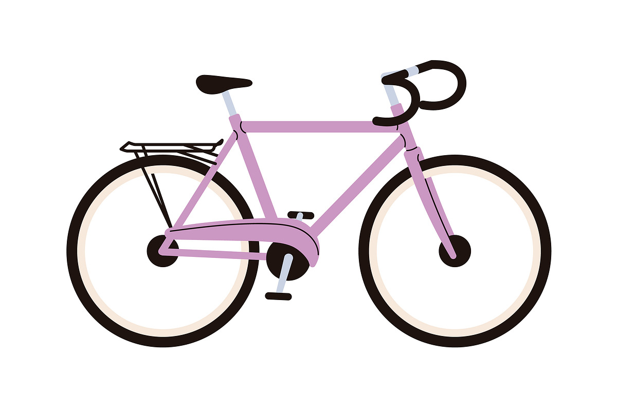 Mountain & road bikes. Bicycles set, a Transportation Illustration by Good Studio (Photo 3 of 7)