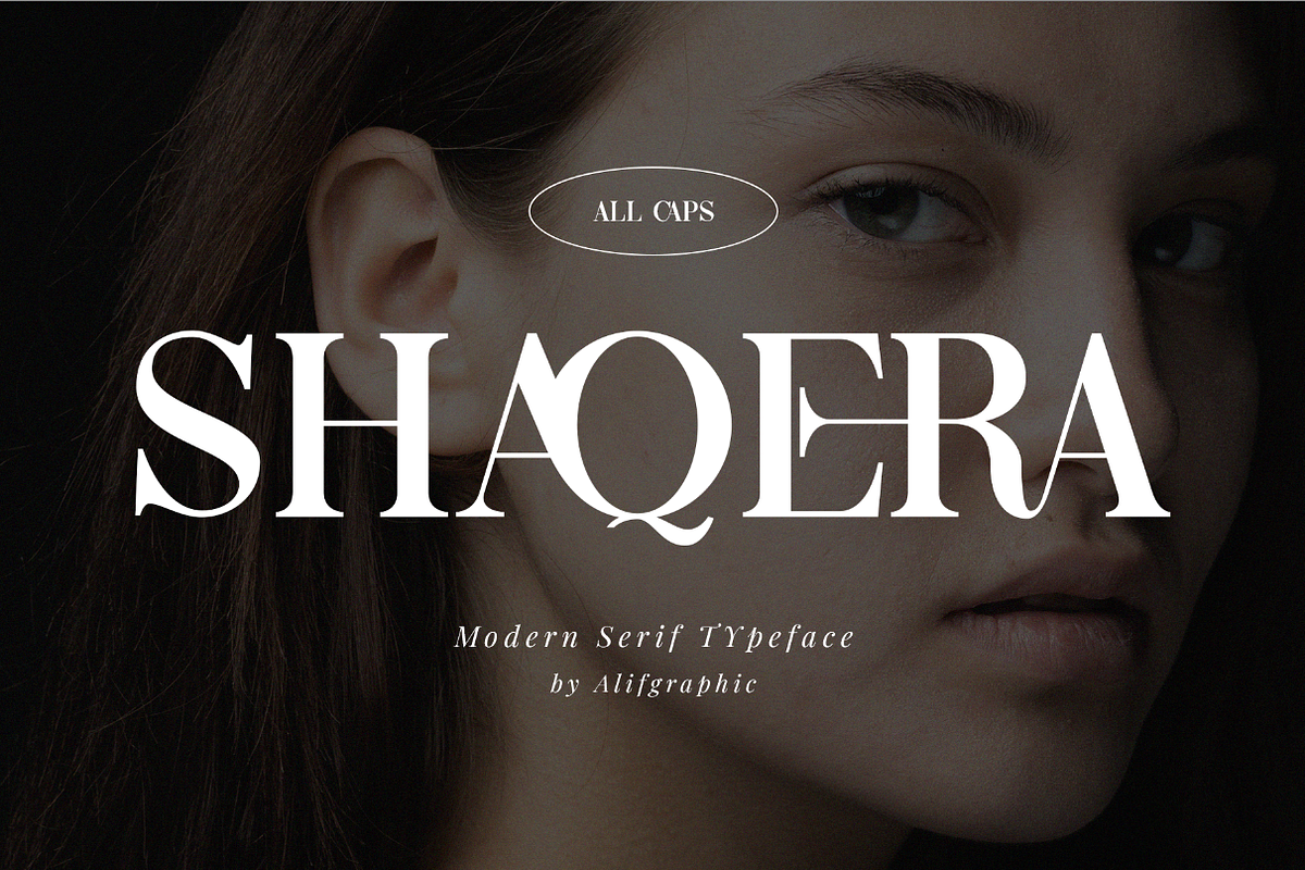 Shaqera Modern Ligature Serif, a Serif Font by Font Kingdom (Photo 1 of 4)