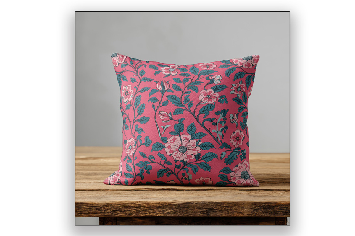Morris Bloom - Pink Floral Pattern, an Illustration by Brush Berry Studios (Photo 5 of 5)
