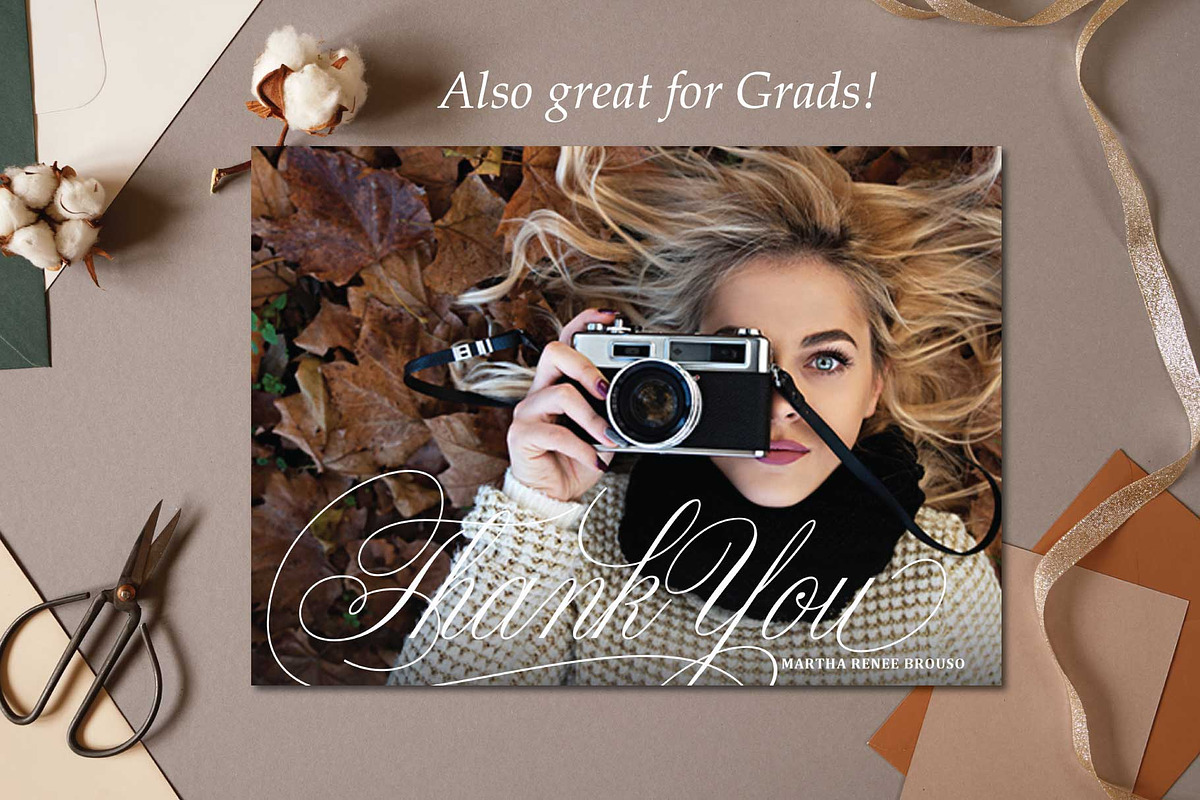 Scripted Thank You TY100, an Invitation Template by Studio Forty Design (Photo 4 of 5)