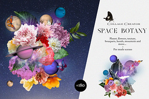 Space Botany. Collage Creator