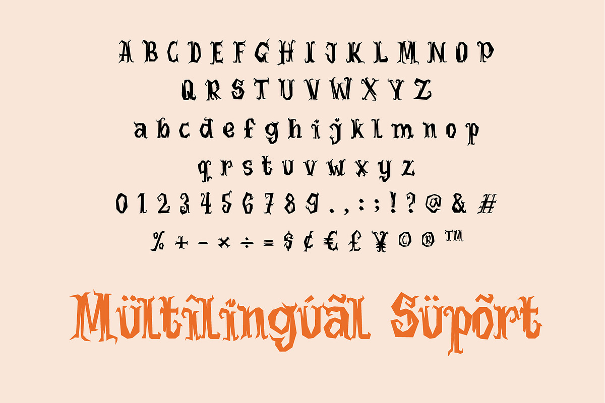 SpookyBranc, a Font by Rashdrawn (Photo 3 of 4)