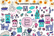 Home sweet Home - big doodle set, an Object Graphic by Kseniya_design (Thumbnail 2 of 5)
