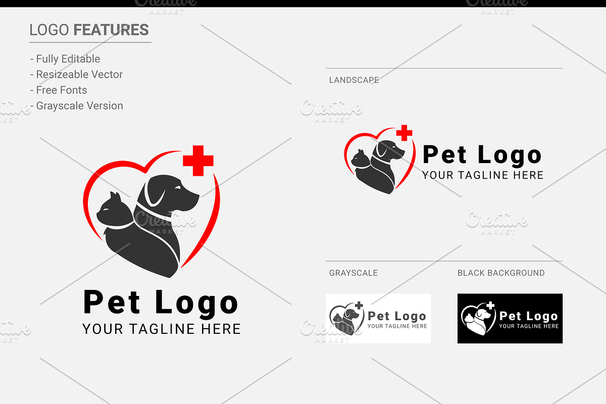 Pet Logo, a Branding & Logo Template by Ben Naveed