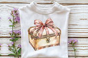 Coquette Glitter Christmas Clipart, an Illustration by CraftArtStudio (Thumbnail 5 of 6)